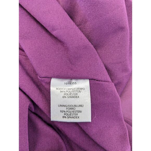 Halston Size 0 Kamilah Jersey One-Shoulder Ruched Gown Sheath Maxi Dress Purple - Picture 12 of 13